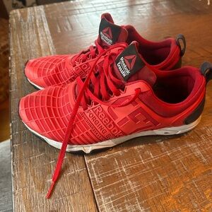 Reebok Red and Black Sneakers